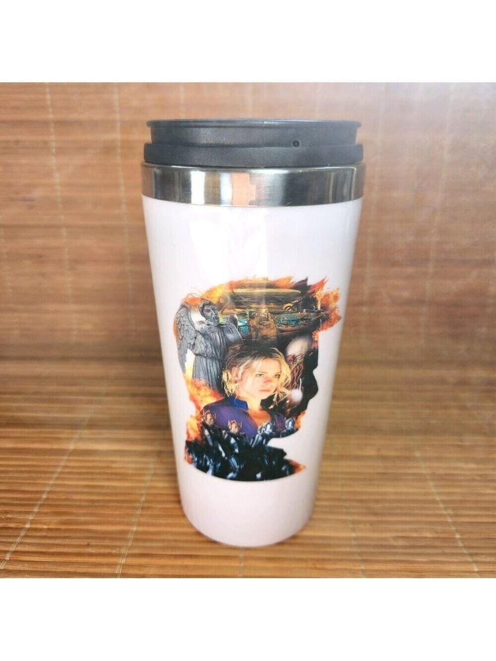 Dr Who Travel Mug Cup David Tennant 10th Doctor 2012 50th Anniversary BPA Free